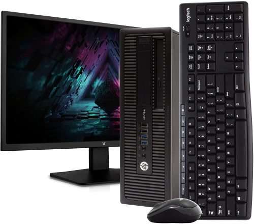 4TH GEN I5, 8GB RAM, 500GB HDD, 19 I9 INCH LCD HP PRODESK 800G1 SFF PCS