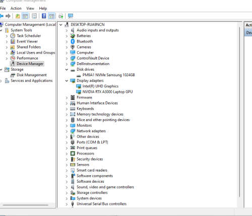 11th GEN I7, 32GB RAM, 1TB SSD, NVIDIA  RTX3000A GRAPHICS DELL 7760 WORKSTATION LAPTOP