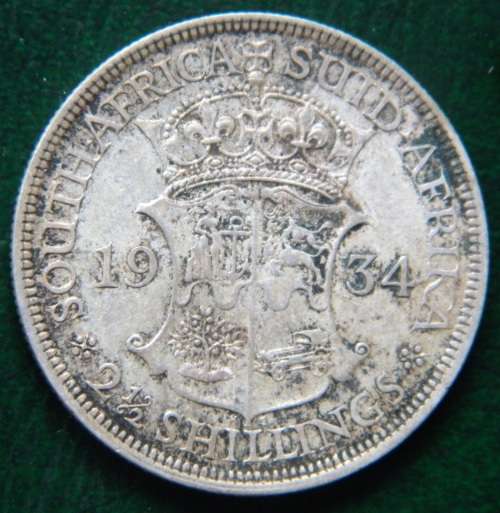 1934 - 2,5 SHILLING (2013 BOOK VALUE R10,000 EF)