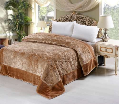 Faux Fur Blanket - Maple Sugar