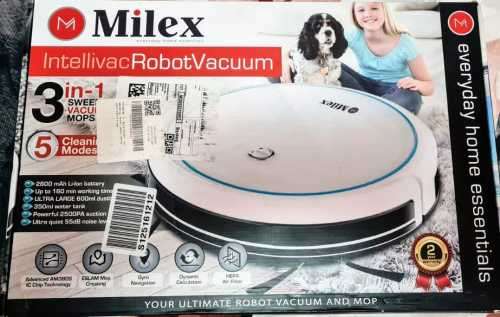Milex Intellivac 3 in 1 Robot Vacuum. New.