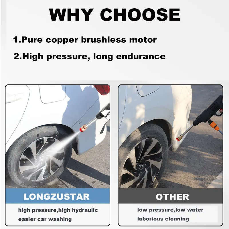 High Voltage Rechargeable Car Wash Water Gun