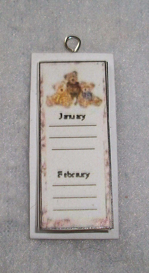 Miniature calendar complete.