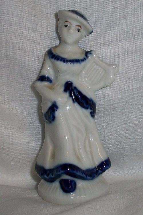 Girl musician statue