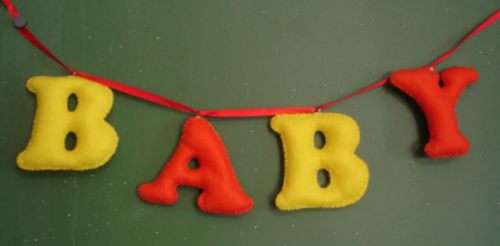 personalised felt names