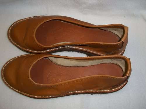 Size 4 hand crafted leather shoes