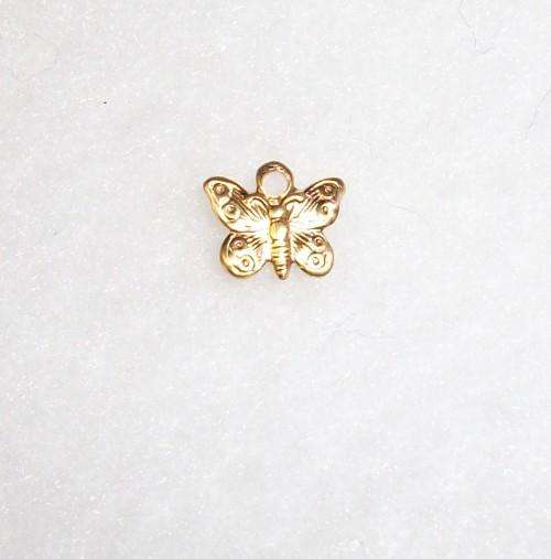 Miniature charms for doll house, embroidery or quilting,- butterfly.