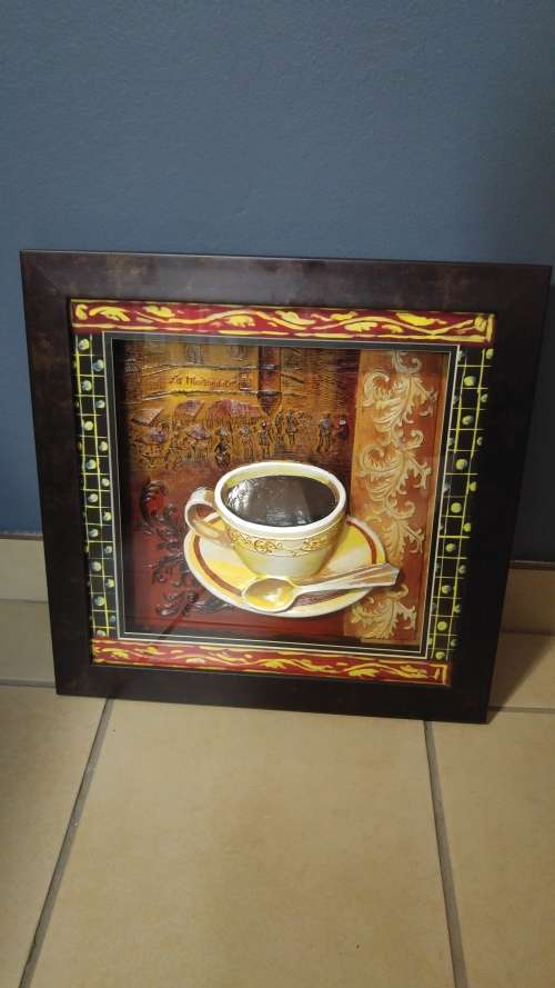 Coffee Cup Box Frame Picture