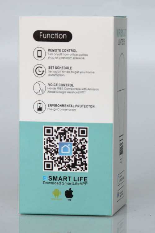 WIFI RGBW SMART Light Bulb: Bayonet  (B22) type fitting 9W