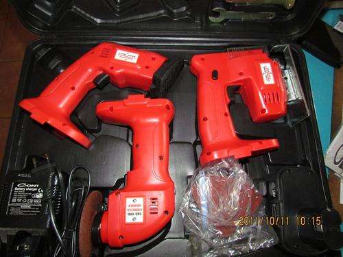 ***LATE ENTRY****CONTI 3 PCE Cordless Rechargeable TOOLSET in CARRYCASE