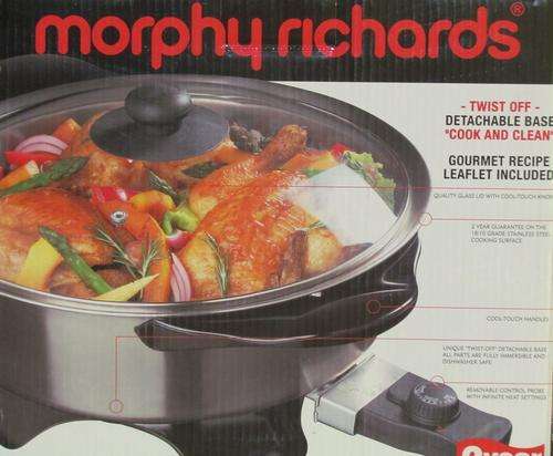 MORPHY RICHARDS - STAINLESS CASSEROLE 33CM