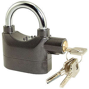 Kinbar Alarm Locks, 110 db Siren, Motion Detect, Hardened Steel Shackle, Weather Resistant # HOT !!!