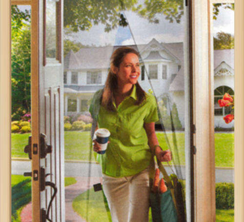 Magic Mesh - Magic Instant Screen Door! - Easily Opens & Closes Automatically!