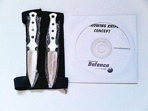 Double Throwing Knives with Knife Throwing Training CD"s