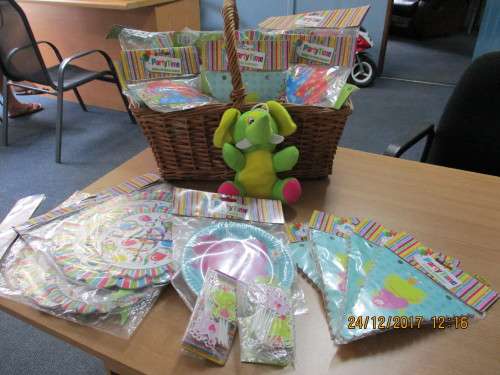 PARTY BASKET VALUED AT R600