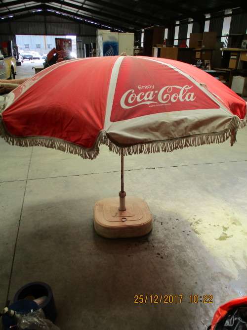 COCA COLA UMBRELLA - VALUED AT R350.00