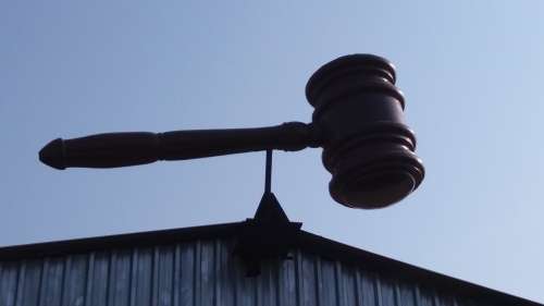 LARGE AUCTION HAMMER - VALUED AT R20 000.00