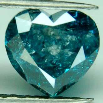 BEAUTIFUL BLUE BABY!!!!!!- 0.54CT HEART SHAPED DIAMOND