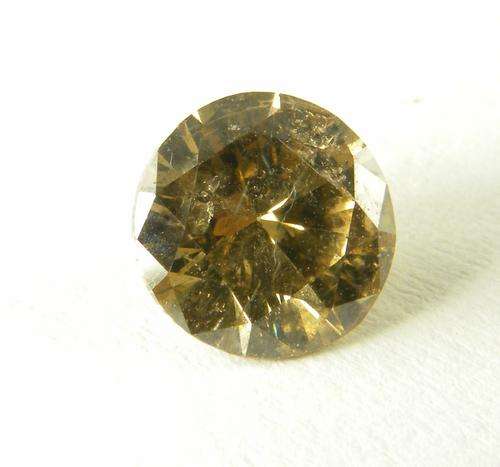 SPARKLING BEAUTY!!!- 1.01ct COGNAC SI3 ROUND BRILLIANT DIAMOND