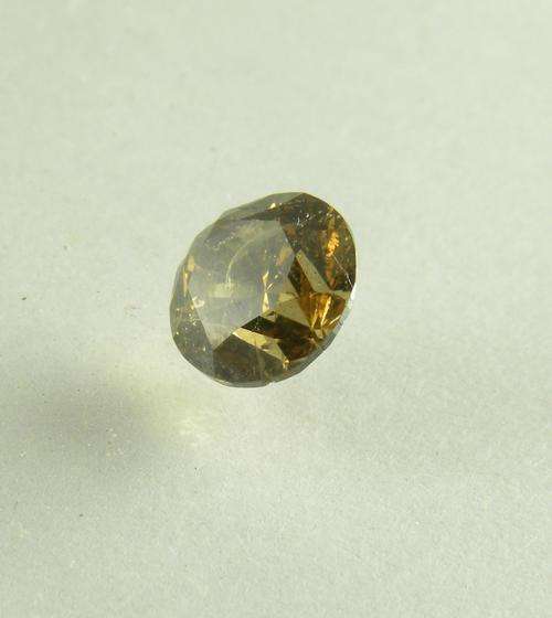 SPARKLING BEAUTY!!!- 0.93ct COGNAC SI3 ROUND BRILLIANT DIAMOND