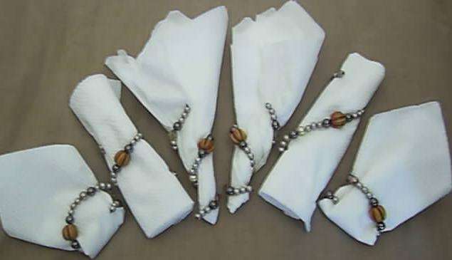 GORGEOUS HAND MADE SERVETTE HOLDERS!