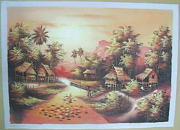 DAZZLING NEW ORIGINAL ACRYLIC PAINTING by Thailand Artist ! UNIQUE...