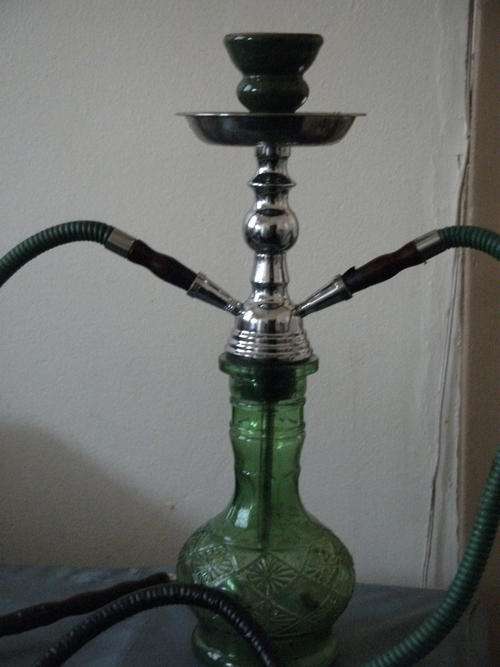 HUBBLY BUBBLY EGYPTIAN AGER DOUBLE PIPE WITH CARRY BAG