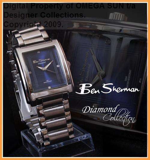 **R3,199.00** *DIAMOND* - BEN SHERMAN AUTHENTIC DESIGNER WATCH - CERTIFICATE OF DIAMOND AUTHENTICITY