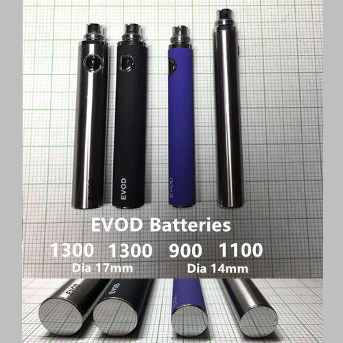 Wuzland E-Cigarettes E1300 EVOD Battery