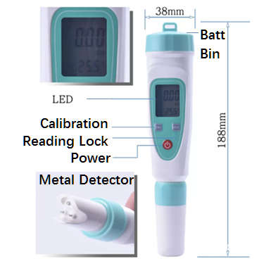 Digital Salinity Tester (Salinometer) - up to 9999 ppm (mg/L) with ATC