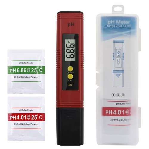 PH Testing Meter - Latest Upgraded with ATC - 3 Colors - Accuracy 0.01