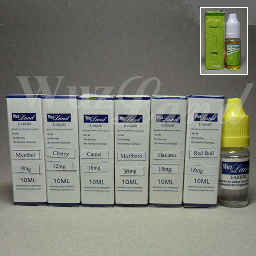 E-liquid or E-juice of 40 Electronic Cigarettes' Flavors for Refilled e-Cigarettes 5x10ml
