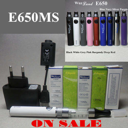 EVOD E-cigarettes E650MS and 5x10ml E-liquid ON SALE!