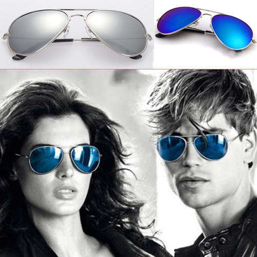 Mirrored Aviator Sunglasses - 2015 Fashion Style - Bulk purchase of 6 pairs
