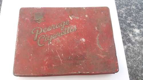 Lot of vintage tins and cigar tubes