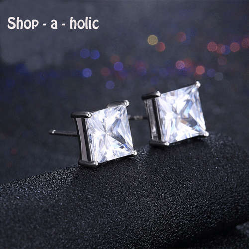 *** DAINTY GEOMETRIC ZIRCON EARRINGS  ***