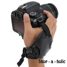 *** UNIVERSAL TRIANGLE LEATHER DSLR CAMERA HAND GRIP STRAP ***