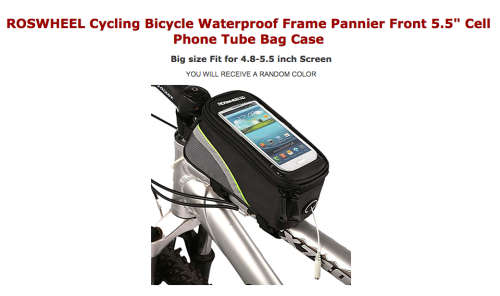 *** ROSWHEEL CYCLING WATERPROOF CELLPHONE TUBE BAG CASEHOT BUY***