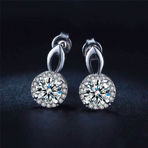 *** NEW ~  BRINCOS BIJOUX SIMULATED DIAMOND STUDS***