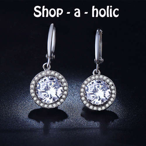*** NEW ~  SIMULATED DIAMOND HOOP / DANGLE EARRINGS***