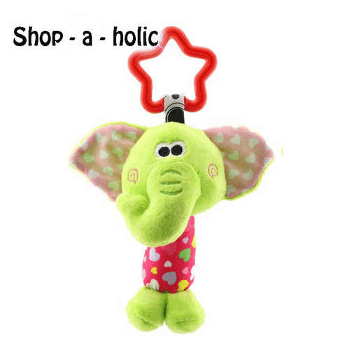 ***  BABY ~ 18.5 CM  PLUSH  HANGING STROLLER ELEPHANT TOY ***
