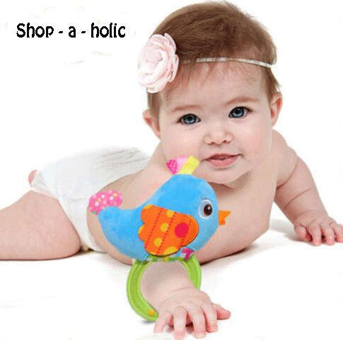 ***  CRAZY TOY SPECIAL - BIDS @ R1 - CUTE BABY ~ 12.5 CM  PLUSH  BIRD HAND RATTLE ***