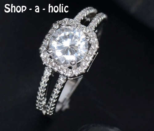 *** VALENTINE'S  ***  1CT CUBIC ZIRCONIA RING * Size 6 / L ***