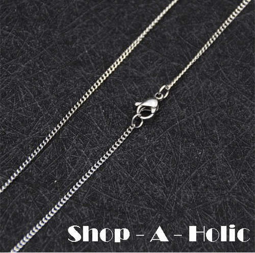 *** DAINTY 40CM  ROUND LINK CHAIN / CHOKER  ~ SILVER PLATED  ***