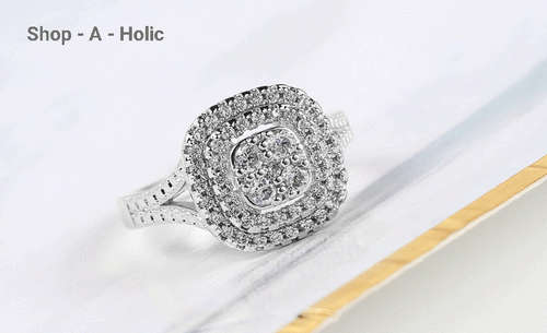 *** ROYAL STYLE SIM DIAMOND ENG RING * 925 SILVER PLATED * Size 6 / 7 / 8 AVAILABLE ***