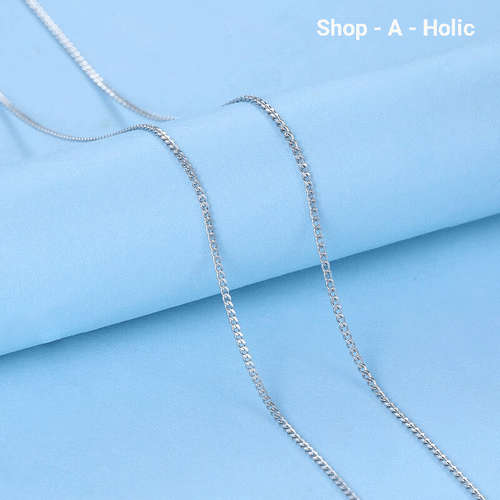 *** 1MM DAINTY 40CM  ROUND LINK CHAIN / CHOCKER - 925 Stamped   ***
