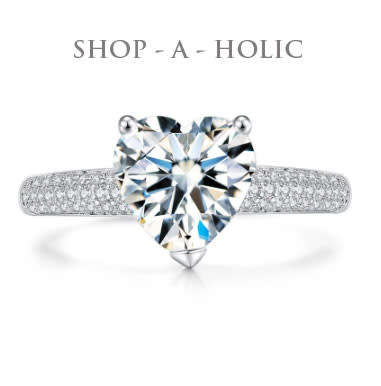 *** 3CT SWISS HEART CZ ~ 18K WHITE GOLD PLATED RING * Size: 9 (R) ***