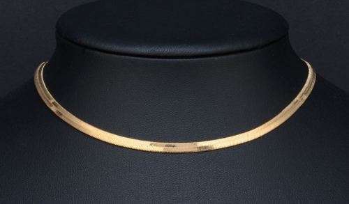 *** 5MM SNAKE BLADE CHAIN 40CM - *GOLD COLOUR ***