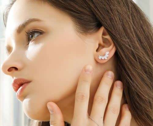 *** NEW DESIGN ~ ANGEL WING STYLE ~ STUD EARRINGS ***