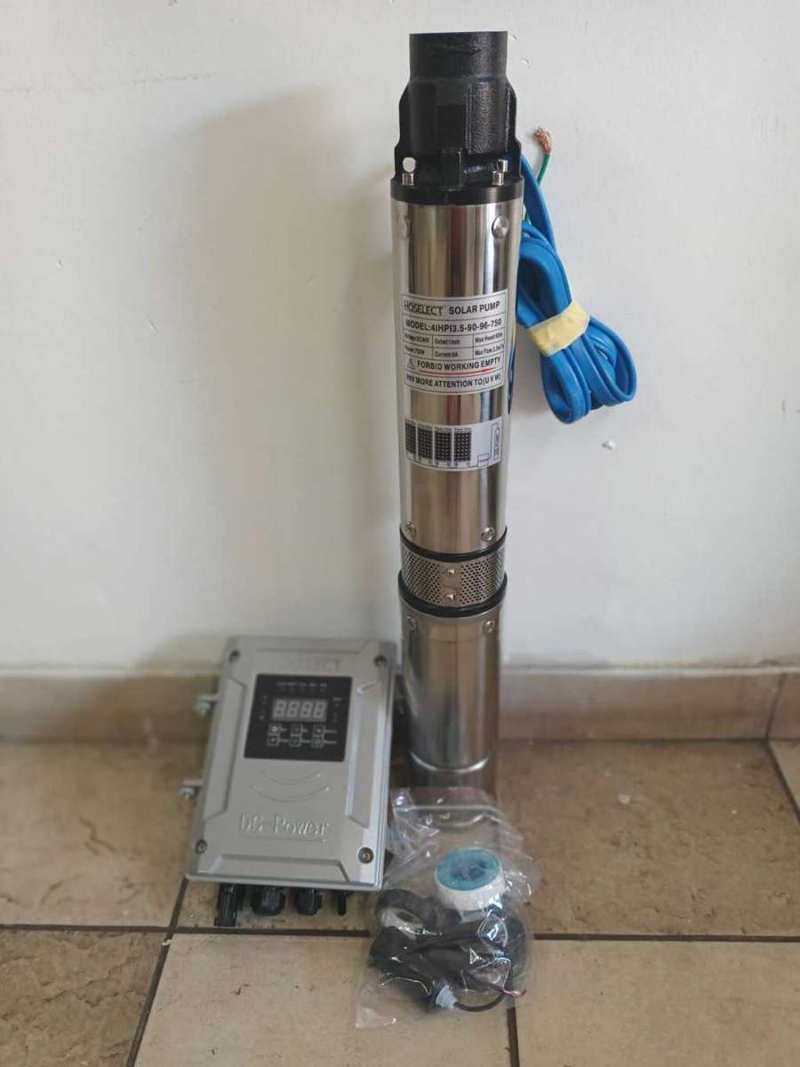 DC borehole pump with controller 4iHP13.5-90-96-750W